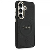 Guess Samsung Galaxy S26 Kuori Saffiano Peony MagSafe Musta