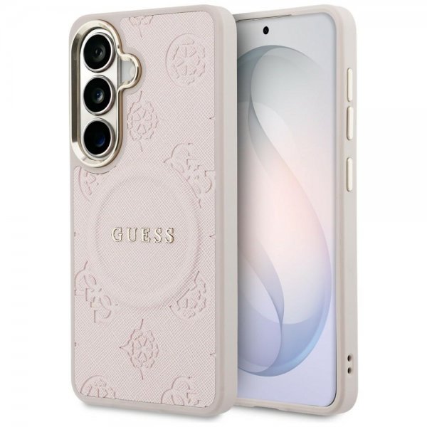 Guess Samsung Galaxy S26 Plus -kuori Saffiano Peony MagSafe, pinkki