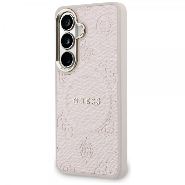 Guess Samsung Galaxy S26 Plus -kuori Saffiano Peony MagSafe, pinkki