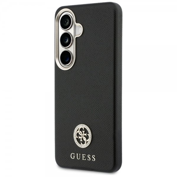 Guess Samsung Galaxy S26 Kuori Rhinestone Logo MagSafe Musta