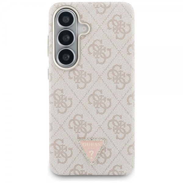 Guess Samsung Galaxy S26 Kuoret 4G Triangle MagSafe Pinkki