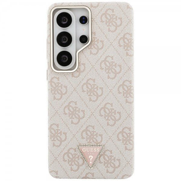 Guess Samsung Galaxy S26 Ultra Kuoret 4G Triangle MagSafe Vaaleanpunainen
