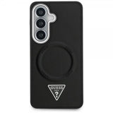 Guess Samsung Galaxy S26 Kuori Triangle Logo Kohokuvioitu MagSafe Musta