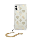 Guess iPhone 11 -suojakuori Chain Peony Gold