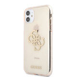Guess iPhone 11 -suojakuori Full Glitter Kulta