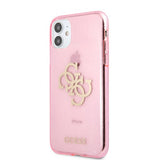 Guess iPhone 11 -suojakuori, täynnä kimalletta, pinkki