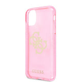 Guess iPhone 11 -suojakuori, täynnä kimalletta, pinkki
