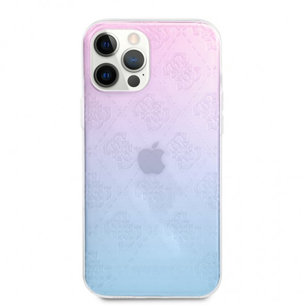 Guess iPhone 12 Pro Max Kuori 3D Korotettu Sininen