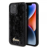 Guess iPhone 12/iPhone 12 Pro Suojakuori Sequin Musta