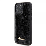 Guess iPhone 12/iPhone 12 Pro Suojakuori Sequin Musta