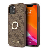 Guess iPhone 13 Kuori Sormusteline Ruskea