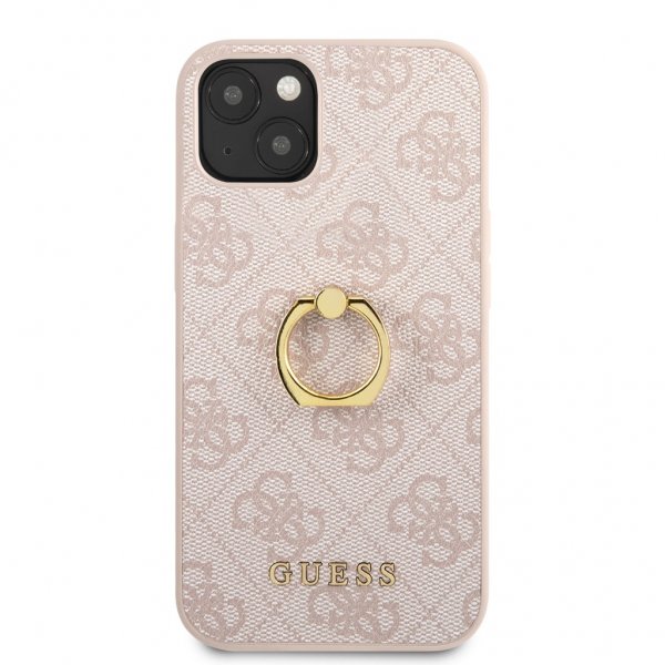 Guess iPhone 13 -kuori Ring Stand Rose