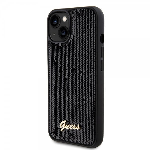 Guess iPhone 13 Sequin -suojakuori, musta