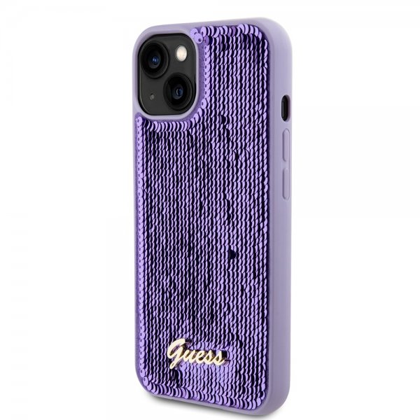 Guess iPhone 13 Sequin Lila -suojakuori