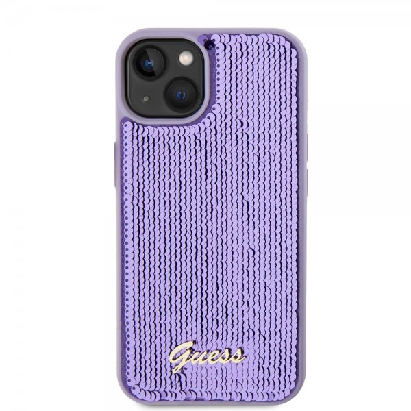 Guess iPhone 13 Sequin Lila -suojakuori