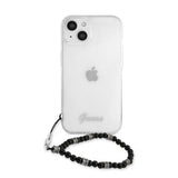 Guess iPhone 13 Mini Kuori Pearl Handle Script Logo Musta