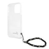 Guess iPhone 13 Pro Max Suojakuori Pearl Handle Script Logo Musta
