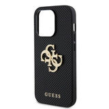 Guess iPhone 15 Pro Perforoitu Glitter Musta -kuori