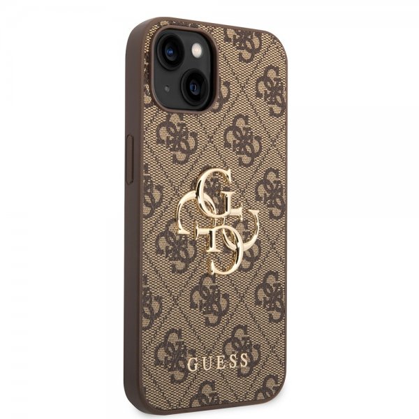 Guess iPhone 15 Plus Suojakuori 4G Logo Ruskea