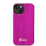 Guess iPhone 15 Kuoret Sequin Fuschia