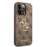 Guess iPhone 15 Pro Max Kuori 4G Logo Ruskea