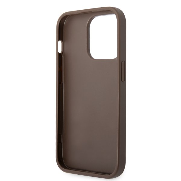 Guess iPhone 15 Pro Max Kuori 4G Logo Ruskea
