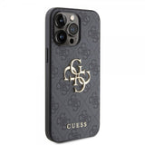 Guess iPhone 15 Pro Max Kuori 4G Logo Harmaa