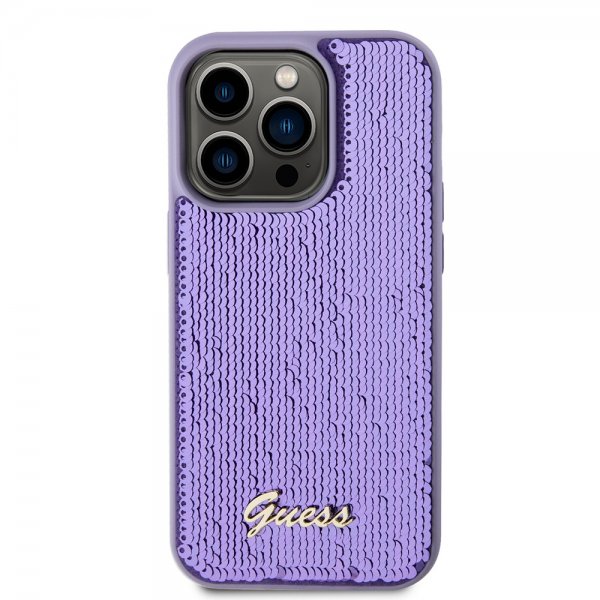 Guess iPhone 15 Pro Max Kuori Sequin Violetti