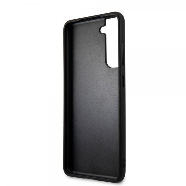 Guess Samsung Galaxy S21 FE Kuori Saffiano Metal Logo Roosa