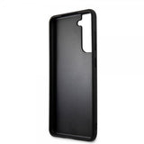 Guess Samsung Galaxy S21 FE Kuori Saffiano Metal Logo Roosa