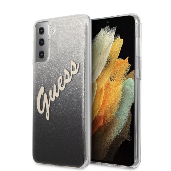 Guess Samsung Galaxy S21 Kuori Vintage Musta