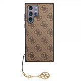 Guess Samsung Galaxy S22 Ultra kuori 4G Charms Ruskea