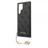 Guess Samsung Galaxy S22 Ultra Suojakuori 4G Charms Harmaa