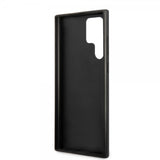 Guess Samsung Galaxy S22 Ultra Suojakuori Saffiano Metal Logo Musta