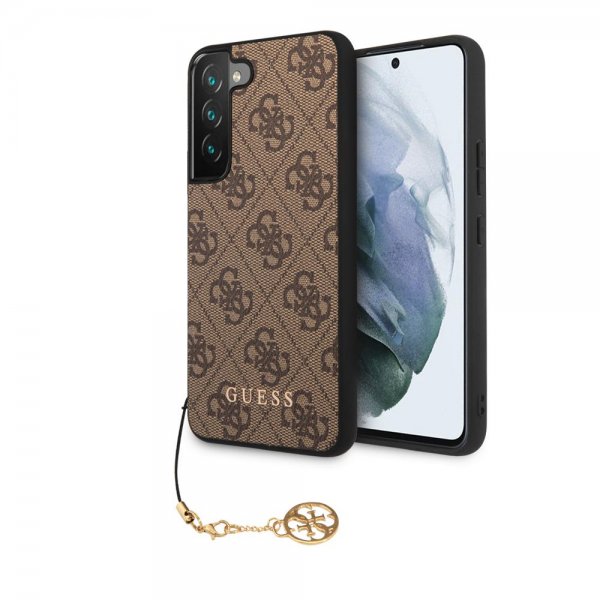 Guess Samsung Galaxy S22 Plus Suojakuori 4G Charms Ruskea