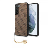 Guess Samsung Galaxy S22 Plus Suojakuori 4G Charms Ruskea