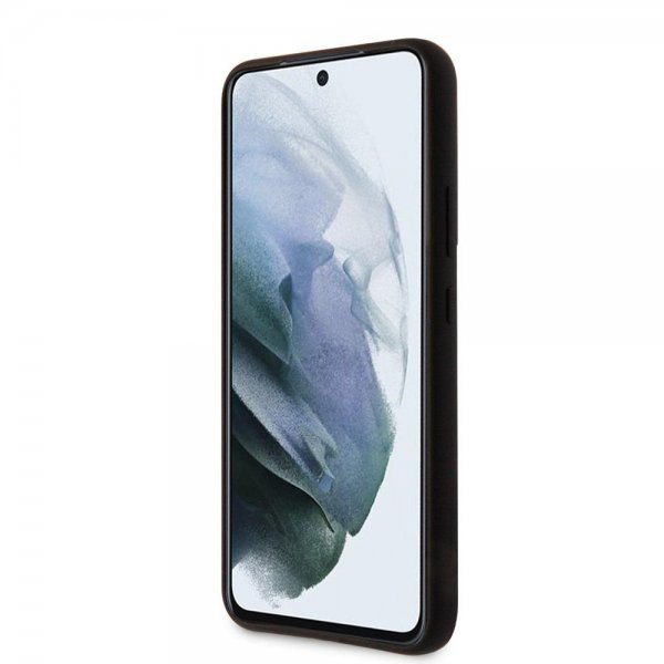 Guess Samsung Galaxy S22 Plus -suojakuori, Script Metal Logo, musta