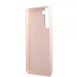 Guess Samsung Galaxy S22 Plus Kuori Script Metal Logo Pale Pink