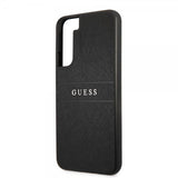 Guess Samsung Galaxy S22 Kuori Saffiano Metal Logo Musta