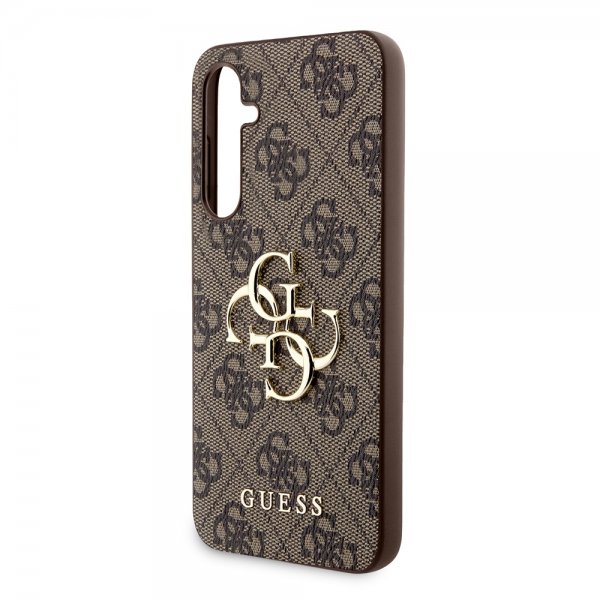 Guess Samsung Galaxy S23 FE Kuoret 4G Metal Logo Ruskea