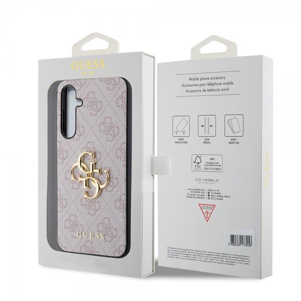 Guess Samsung Galaxy S23 FE Kuoret 4G Metal Logo Pink