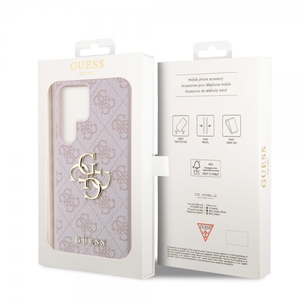 Guess Samsung Galaxy S23 Ultra Kuori 4G Logo Pinkki