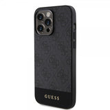 Guess iPhone 15 Pro Max Kuori Bottom Stripe MagSafe Musta