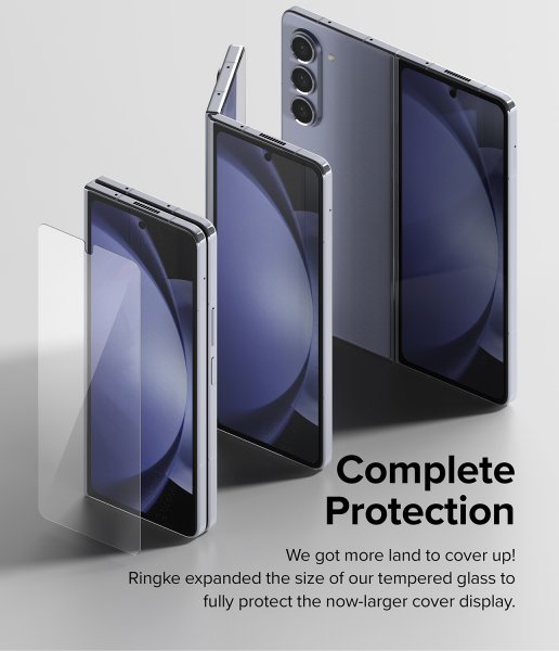 Ringke Samsung Galaxy Z Fold 5 -näytönsuoja, kansinäytön suojalasi