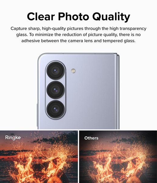 Ringke Samsung Galaxy Z Fold 5 Kameralinssinsuojus kehys