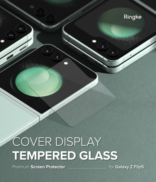 Ringke Samsung Galaxy Z Flip 5 Näytönsuoja Suojalasi 2-pakkaus