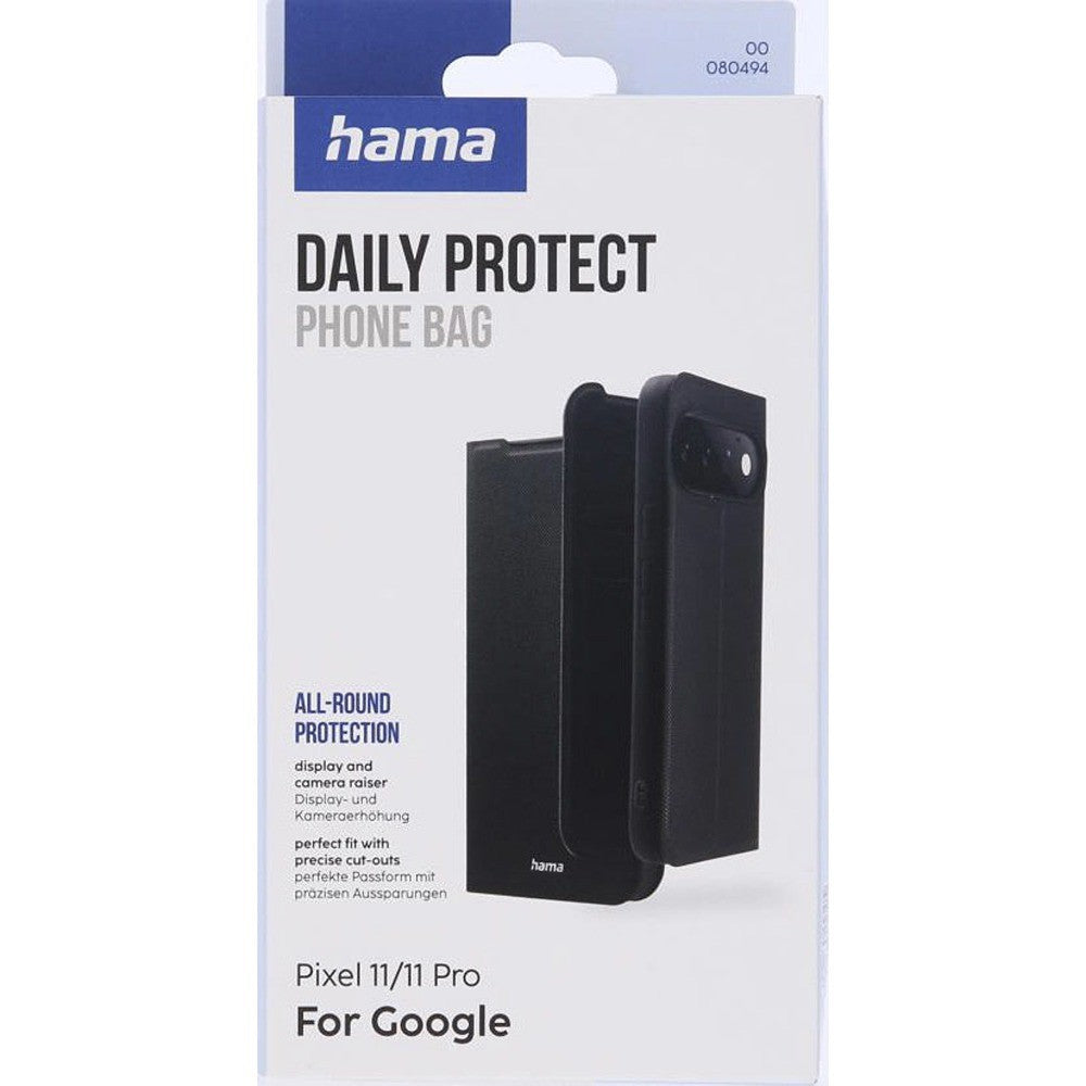 Hama Google Pixel 11/Google Pixel 11 Pro Kotelo Daily Protect Musta
