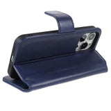 Nordic Covers iPhone 14 Pro Essential Leather -suojakotelo, Heron Blue