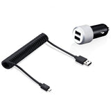 Just Mobile Highway Max Autolaturi Micro USB-liittimellä ja kahdella portilla