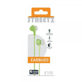 Streetz Kuulokkeet E110 Nappikuulokkeet 3.5mm Vihreä